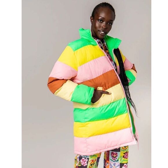 RACHEL ANTONOFF Terry Puffer in Colorblock - Picture 1 of 12